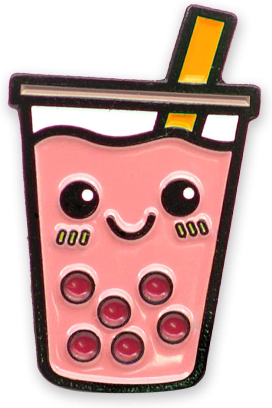 Enamel Pin Set for Backpack, Bag, Lapel, Kawaii Drink Button Collector - Boba Tea