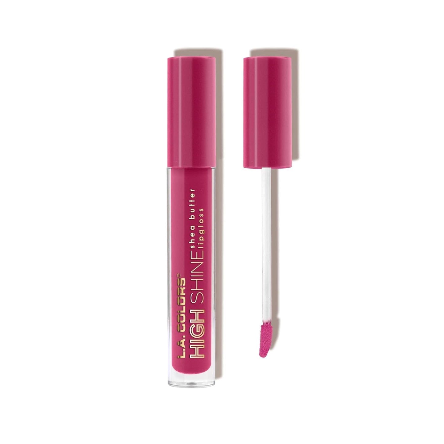 Manteca de Karité Lip Gloss de lato brillo L.A. Colors, de 0,14 onza, Transparente
