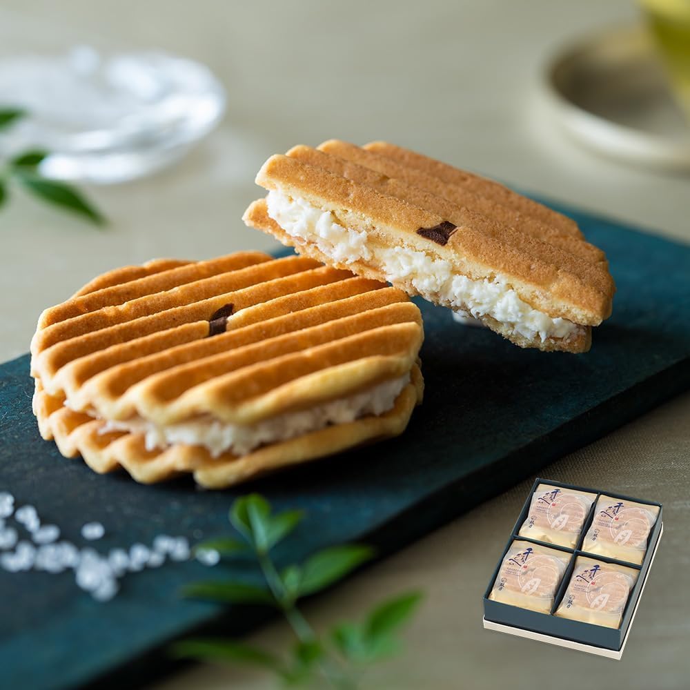 Kogetsu Senju Senbei Premium Pack of 18 / Kyoto Traditional Sweets Gift for Aged Sake, Celebration, Thank You, Condolence, Confectionery