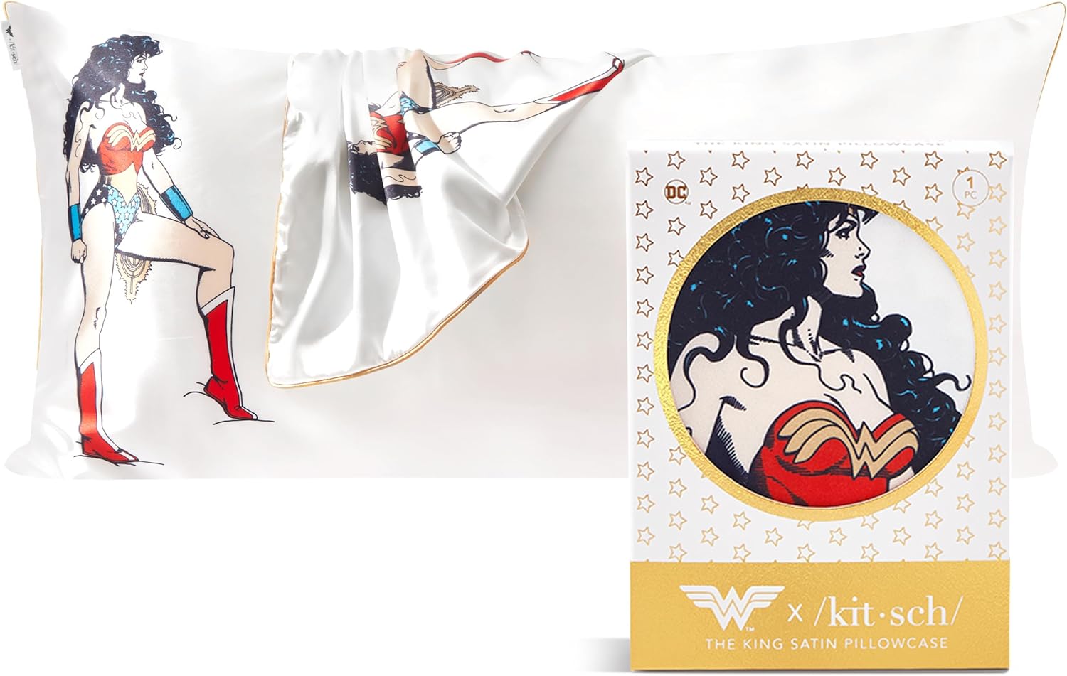 Kitsch x Star Wars Rebel Alliance - Funda de almohada de satén con cremallera para cabello y piel, más suave que las fundas de almohada de seda, funda de almohada de satén refrescante, fundas de almohada sin arrugas, tamaño estándar, 19 x 26 pulgadas
