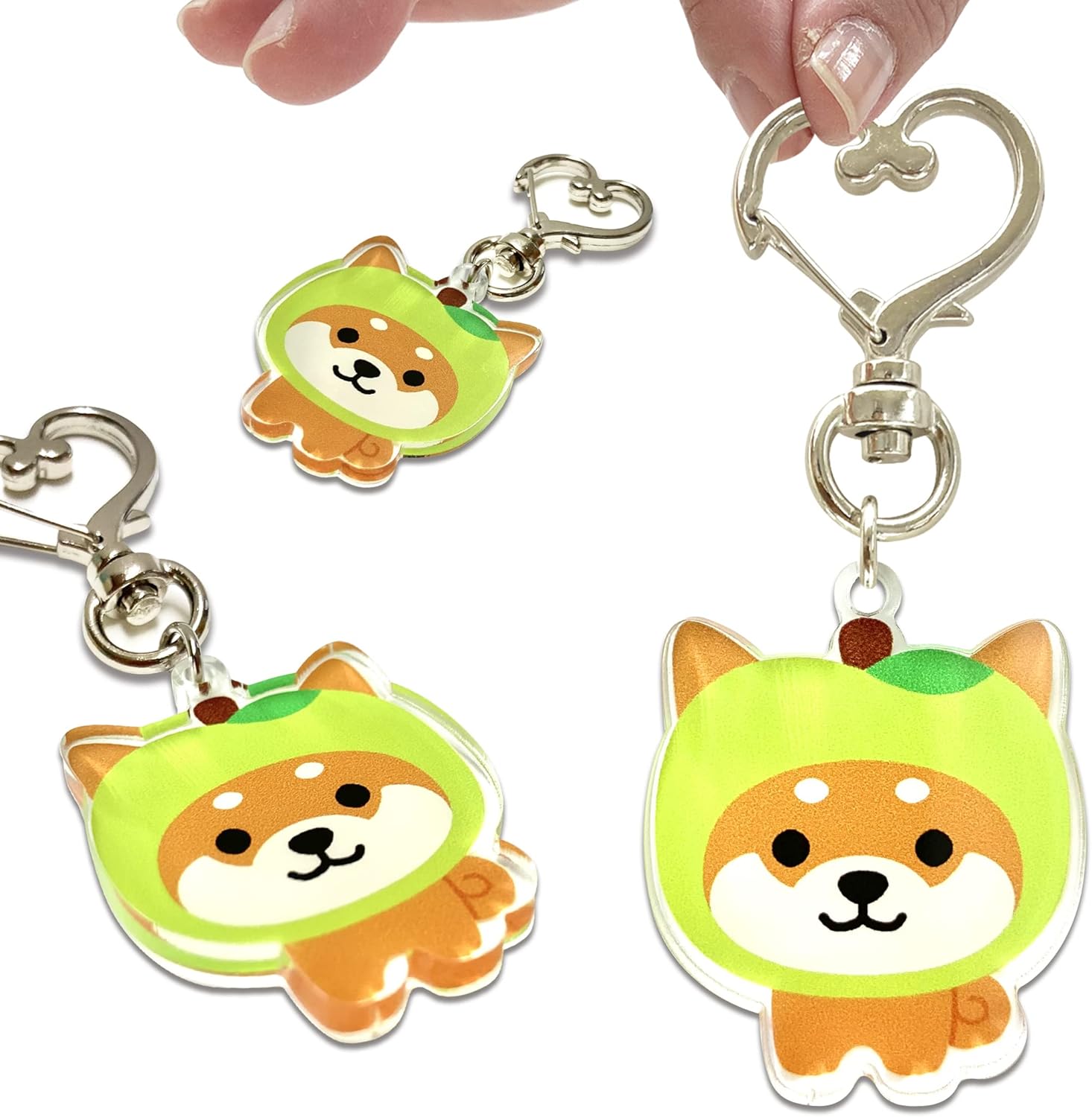 LamPlanning Traveling Mameshiba Acrylic Keychain Charm Shiba Inu Mameshiba Cute Character Mascot Healing Made in Japan
