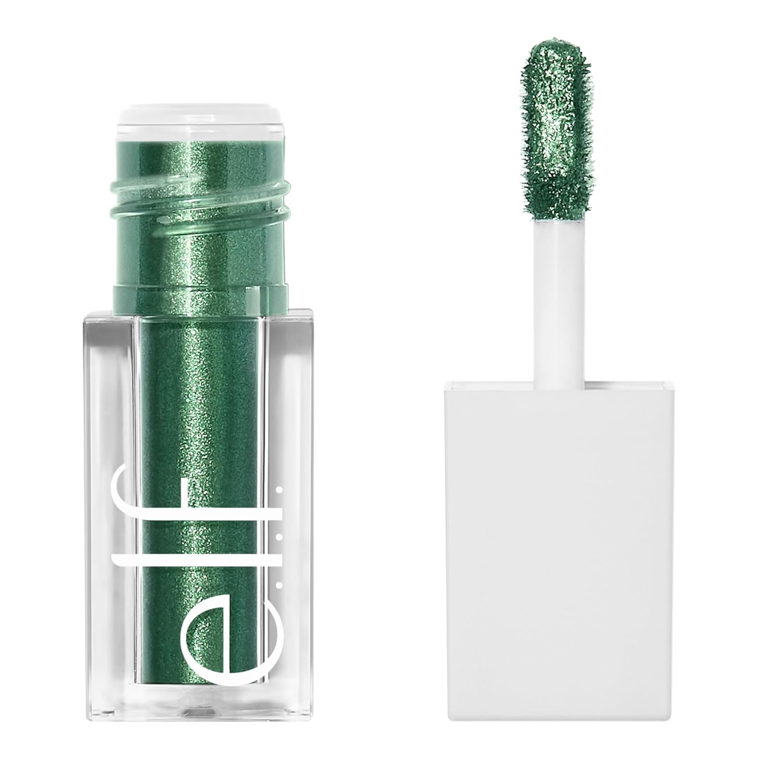 e.l.f. Sombra de ojos líquida metálica, fórmula de gel, acabado multidimensional para un aspecto de ojos atrevido, cobertura de un solo paso, vegano y libre de crueldad, Moon, 0.1 onzas líquidas
