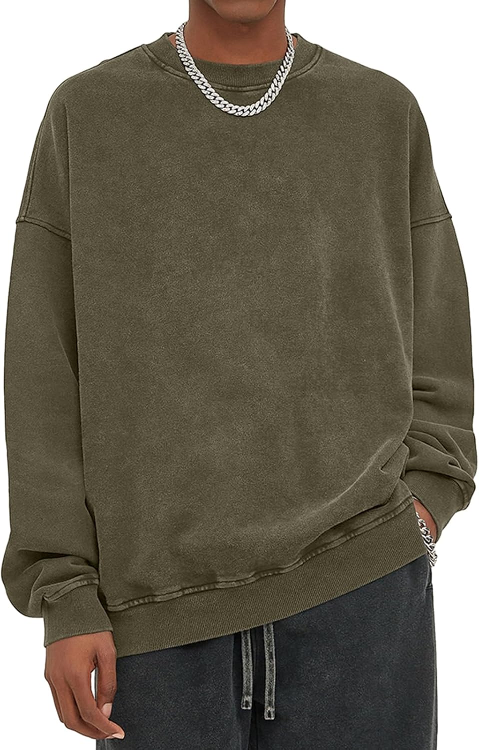 KEEPSHOWING Sudaderas con capucha de gran tamaño para hombre, estilo vintage, para parejas, con lavado ácido, sudaderas con capucha para hombre, ropa de calle