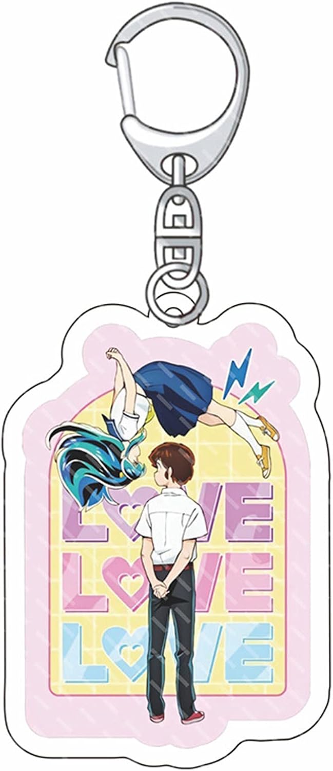 Urusei Yatsura Keychain Ataru Moroboshi Lamb Character Moe Anime Cute Unofficial Goods Key Chain Key Ring Bag Car Key Wallet Birthday Present Gift