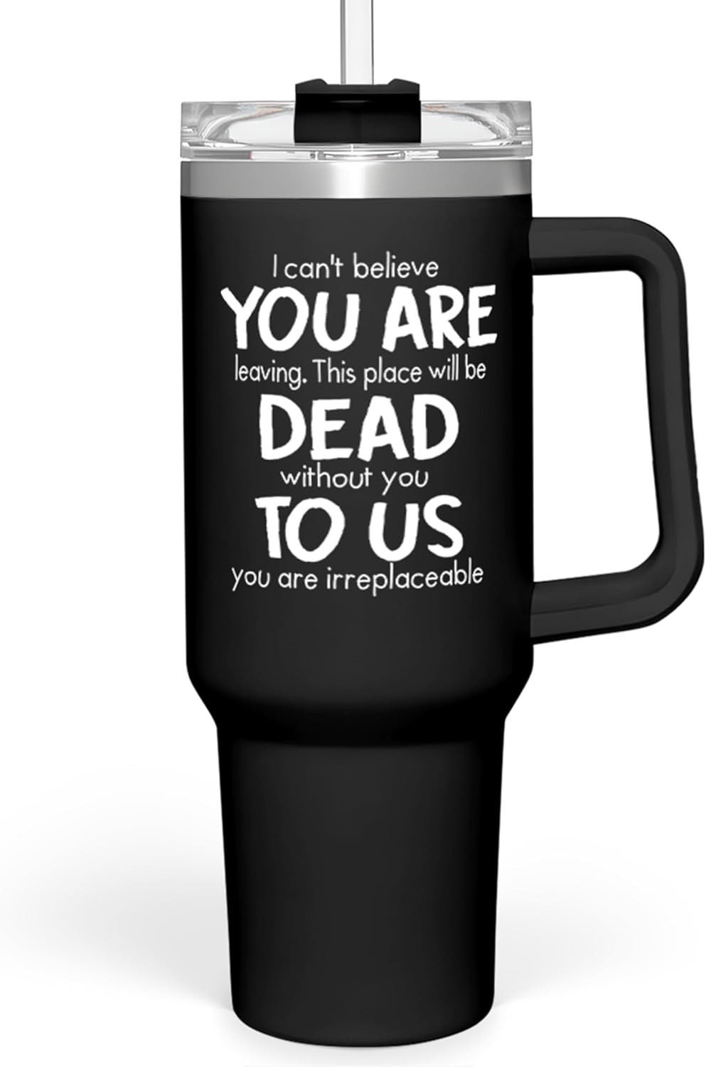 Regalos de enfermera para mujeres, vaso de enfermera con asa, taza de café de acero inoxidable de 40 onzas con tapa con pajilla, regalo de enfermería para enfermeras, regalo de agradecimiento para