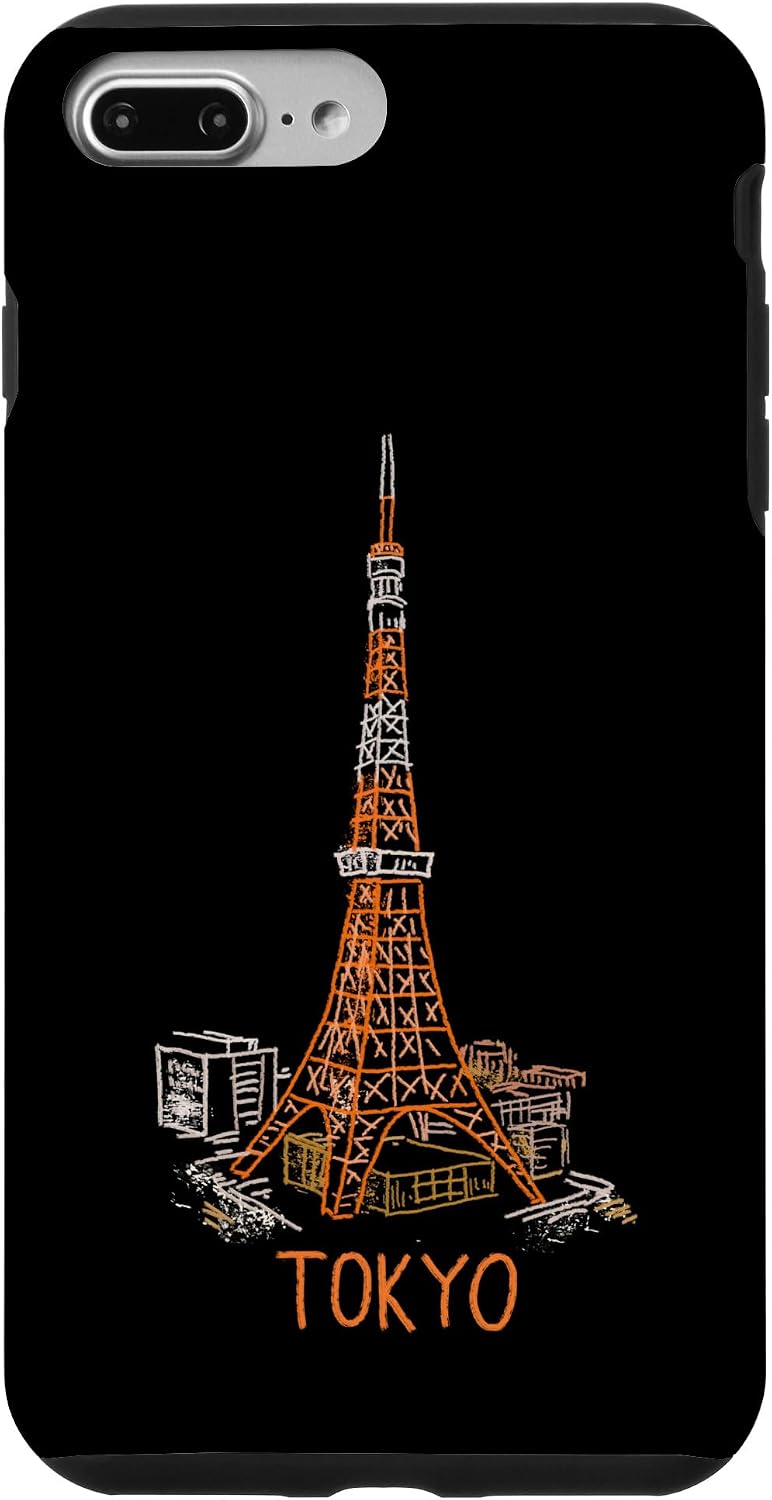 Tokyo Tower Japan Travel Souvenir City Landmark Gift Smartphone Case for iPhone 15 Plus