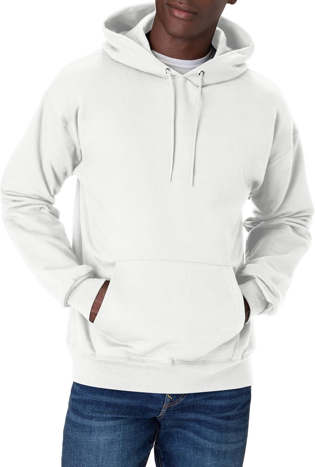 Hanes Sudadera con capucha de forro polar pesado para hombre, sudadera de algodón para hombre
