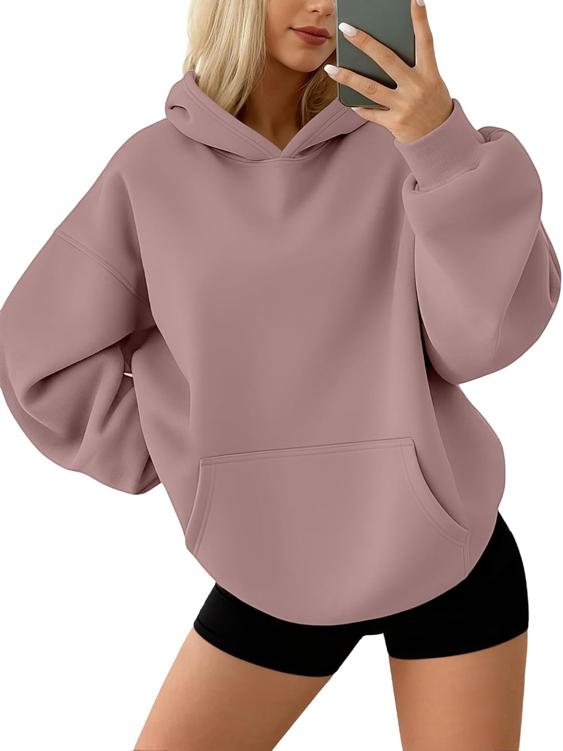 AUTOMET Sudaderas con capucha de forro polar de gran tamaño para mujer, ropa de otoño | Trajes de moda 2026 Suéteres casuales Ropa de invierno Y2k con bolsillos