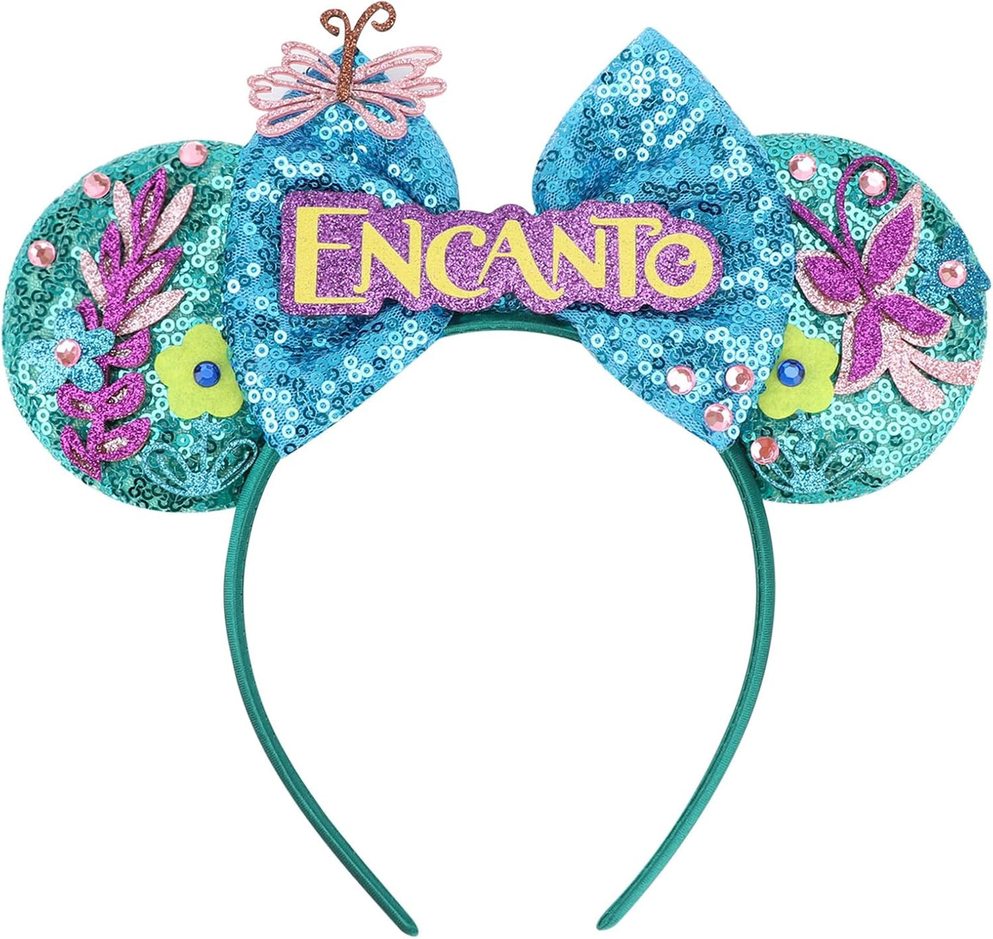 DRESHOW Mouse Ears Bow Sequins Party Decoration Cosplay Costume for Girls and Women