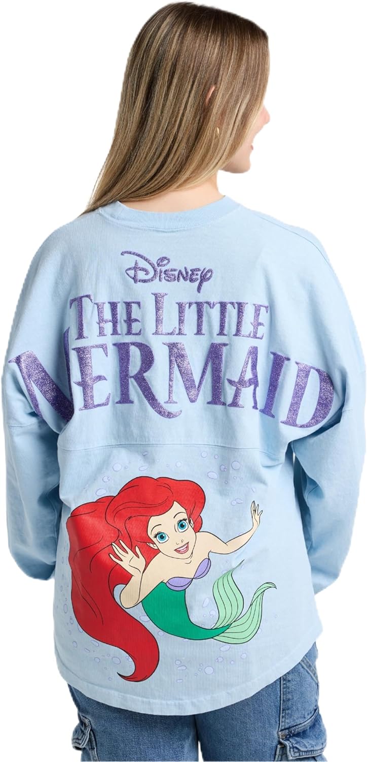 Spirit Jersey Disney Princess Collection, Talla Oversized, Unisex, Camisa Pullover de Manga Larga, Algodón 100% Grueso Preencogido
