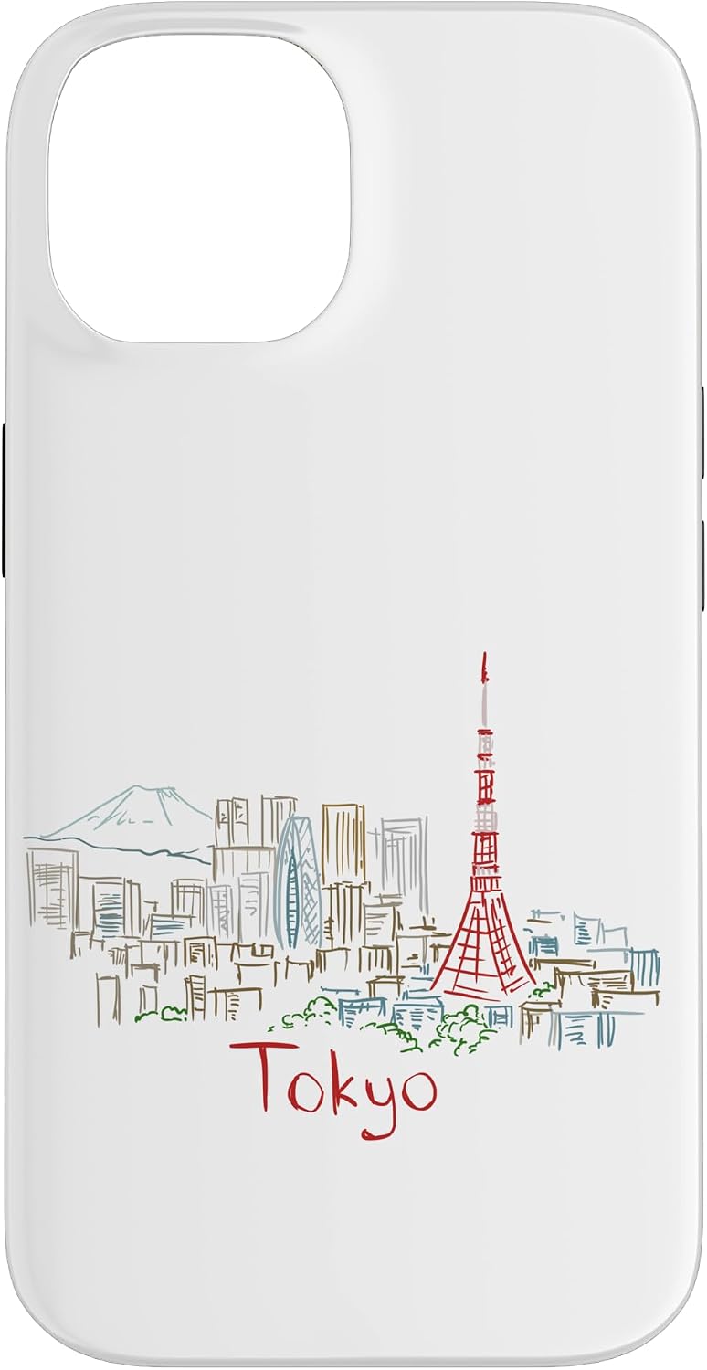 東京 日本 旅行 お土産 パノラマ 都市 ランドマーク ギフト スマホケース iPhone SE (2020) / 7 / 8 用