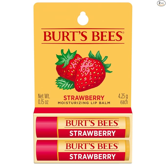 Burt's Bees Bálsamo labial – Cera de abeja original, hidratante labial con cera de abejas de origen responsable, sin tinte, tratamiento acondicionador de origen natural, 2 tubos, 0.15 onzas.