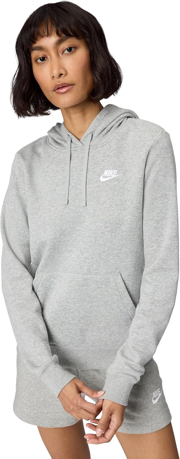 Nike Sudadera con Capucha de Forro Polar Pullover Sportswear Club para Mujer