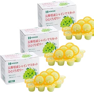Hokushin Foods Hitakuchi Jelly, 0.7 oz (21 g) x 10 Packs, Chill Freeze, Premium Fruit Juice, Sweets, Gift, Souvenir, Treats (Set of 15 Pieces, 2 Boxes, Amao Strawberry, Produced in Fukuoka Prefecture