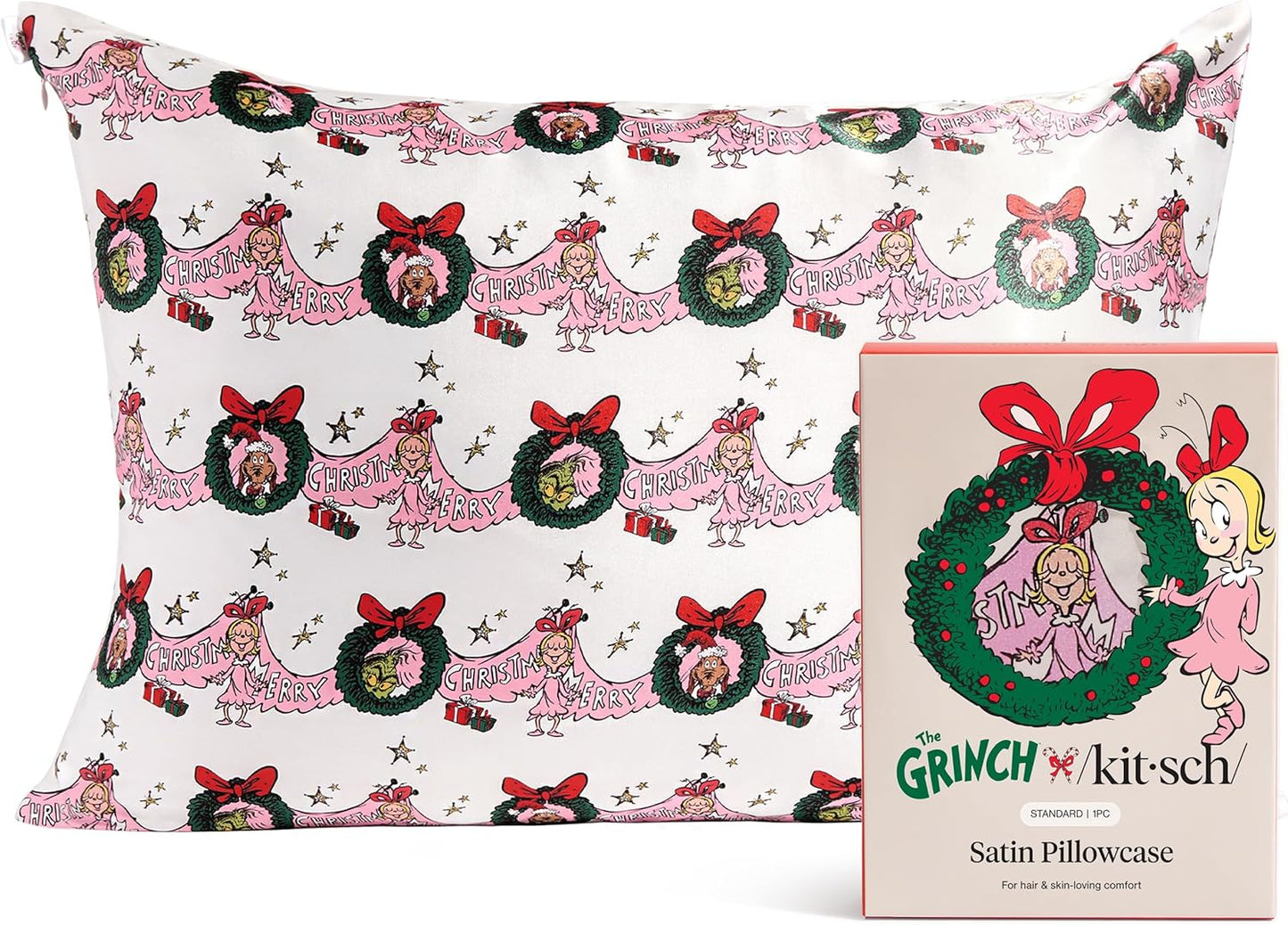 Kitsch x Star Wars Rebel Alliance - Funda de almohada de satén con cremallera para cabello y piel, más suave que las fundas de almohada de seda, funda de almohada de satén refrescante, fundas de almohada sin arrugas, tamaño estándar, 19 x 26 pulgadas