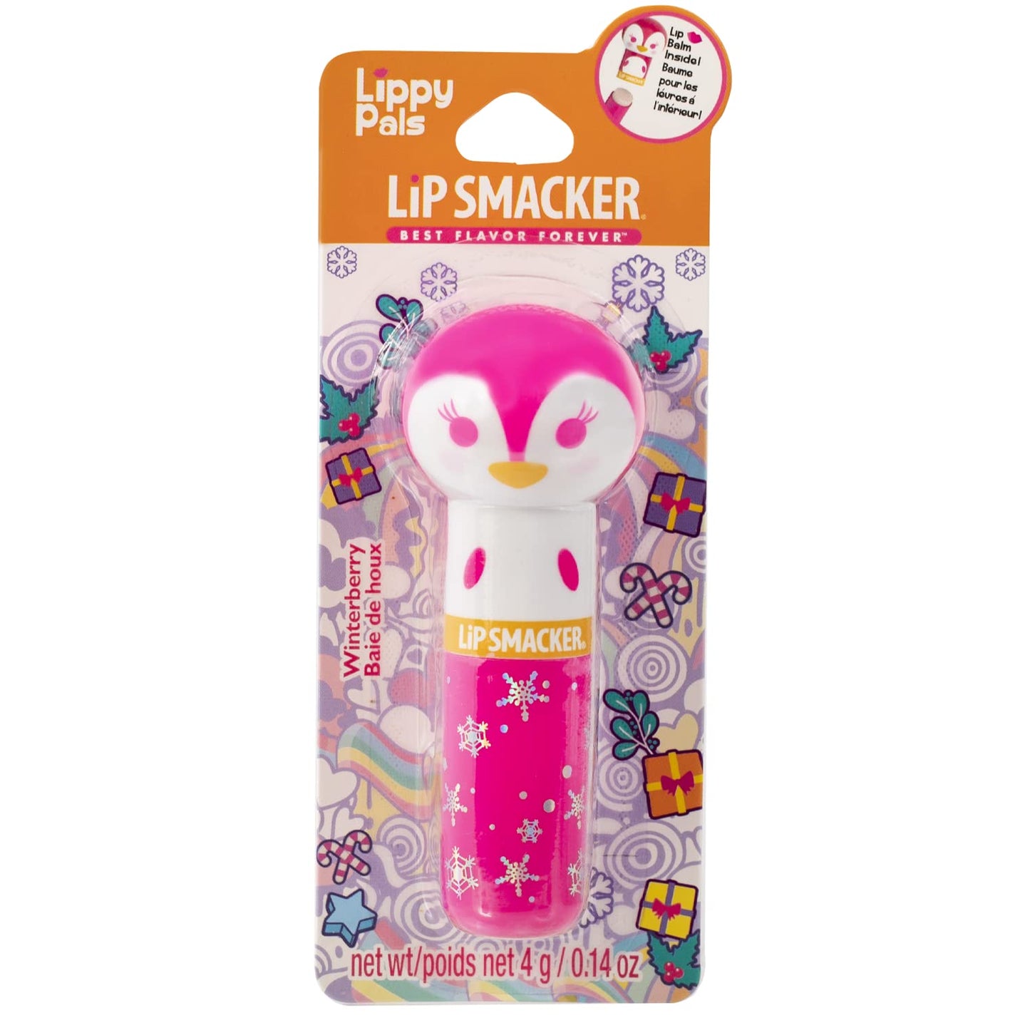 Lip Smacker Lippy Pals Unicorn, Bálsamo labial con sabor hidratante y suavizante de brillo suave, sabores deliciosos hidratantes y protectores, libre de crueldad y vegano - Magia de unicornio