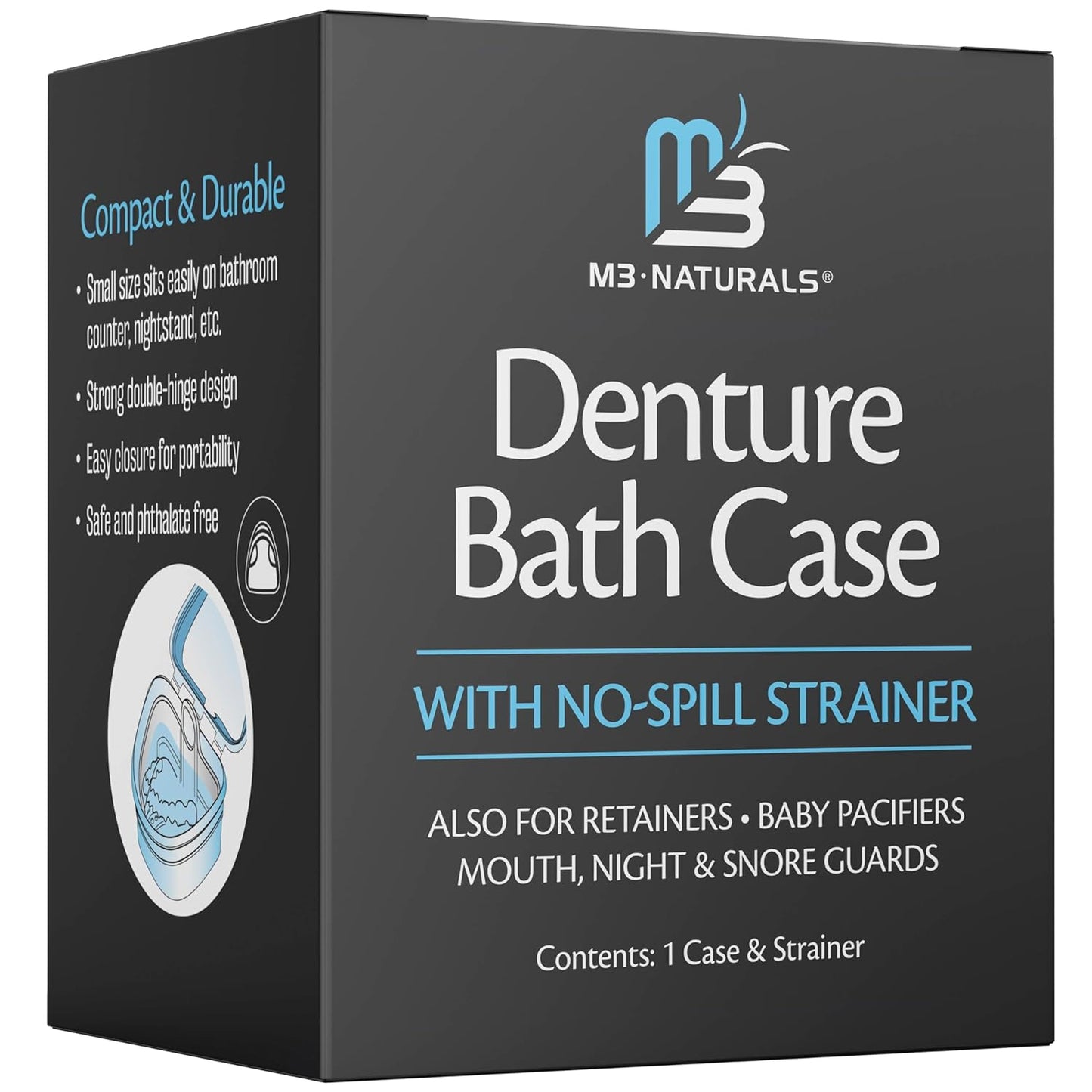 Retainer Cleanser Tablets Invisalign Cleaner, Removes Odors Discoloration Stains and Plaque 4 Month Supply Denture Cleansers Retainers Mouth Guards Denture Bath Mint by M3