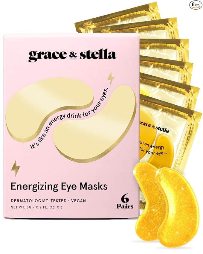 grace & stella - Mascarilla para debajo de los ojos galardonada - Regalos para mujeres - Regalos para niñas adolescentes - Parches de gel para ojeras, ojos hinchados, bolsas debajo de los ojos