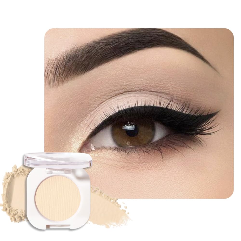 FeiCuiYun - Paleta de sombra de ojos mate monocromática, sombra de ojos verde bosque mate para mujeres mayores, mini sombra de ojos prensada pigmentada impermeable, vegana, con talco, libre de