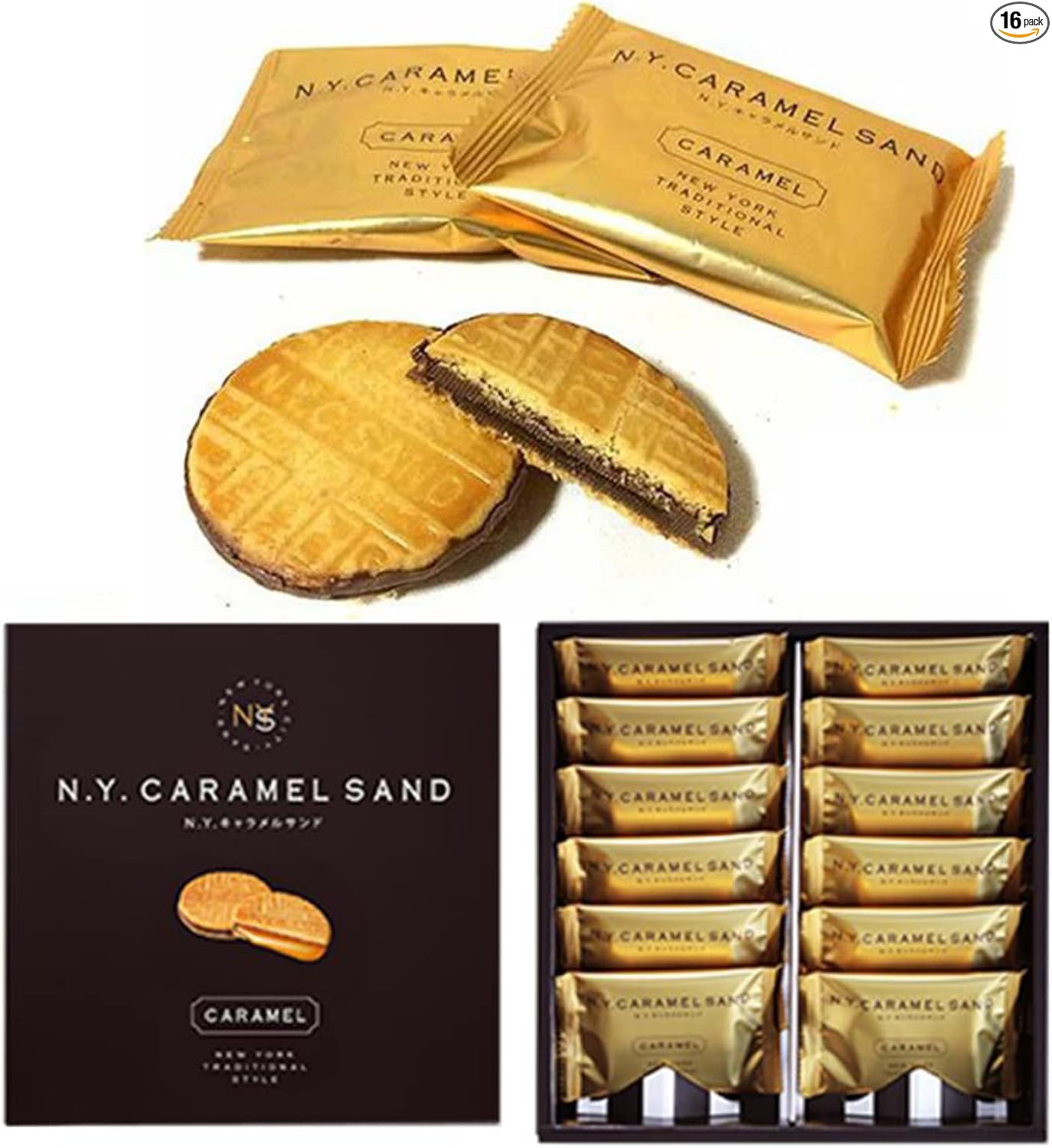N.Y. Caramel Sand Tokyo Limited Gift [Noshi Compatible] New York Caramel Sand Hand Souvenir (8 pieces, Thank You)
