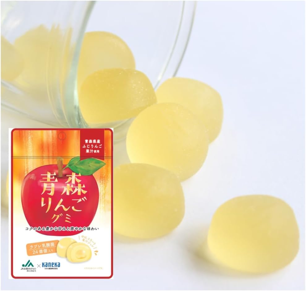 【10-Bag Set】KANEKA Food Products Okayama Muscat Gummy, Juice Gummy with Lactobacillus Love, 1.4 oz (40 g) x 10 Bags Popular Large Capacity