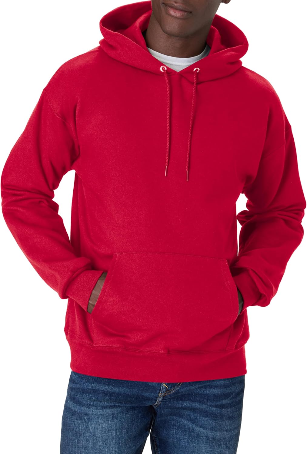 Hanes Sudadera con capucha de forro polar pesado para hombre, sudadera de algodón para hombre
