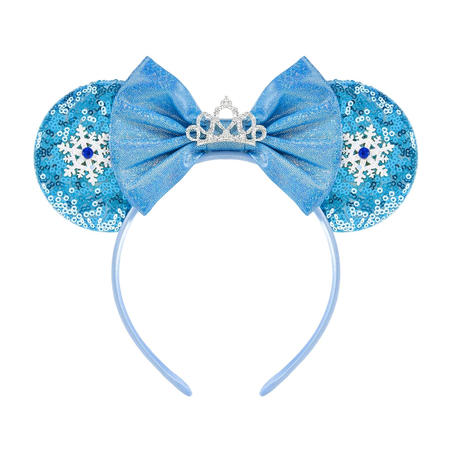 LYLIN Diadema de orejas de ratón, orejas de ratón rosas con lazos de castillo para mujeres y niñas, accesorios para el cabello, orejas de princesa, orejas de parque, viajes, fiesta, cosplay, accesorios de disfraces (castillo rosa)