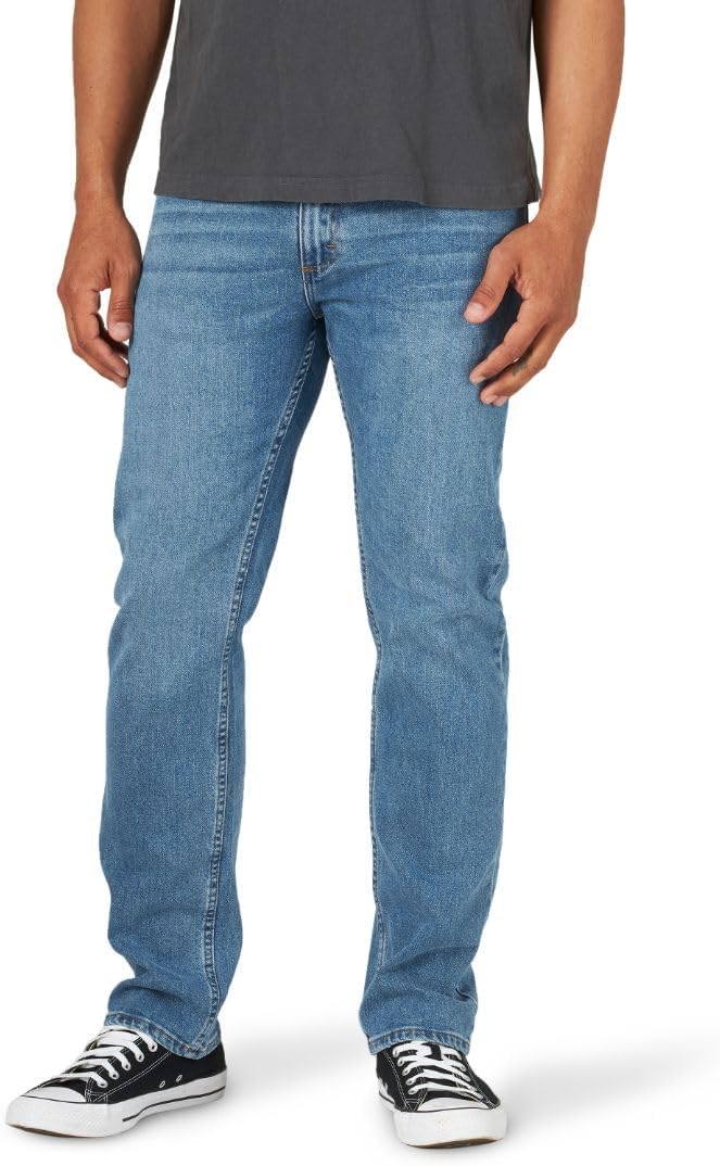 Wrangler Authentics - Jeans de ajuste estándar y pretina Comfort Flex, para hombre