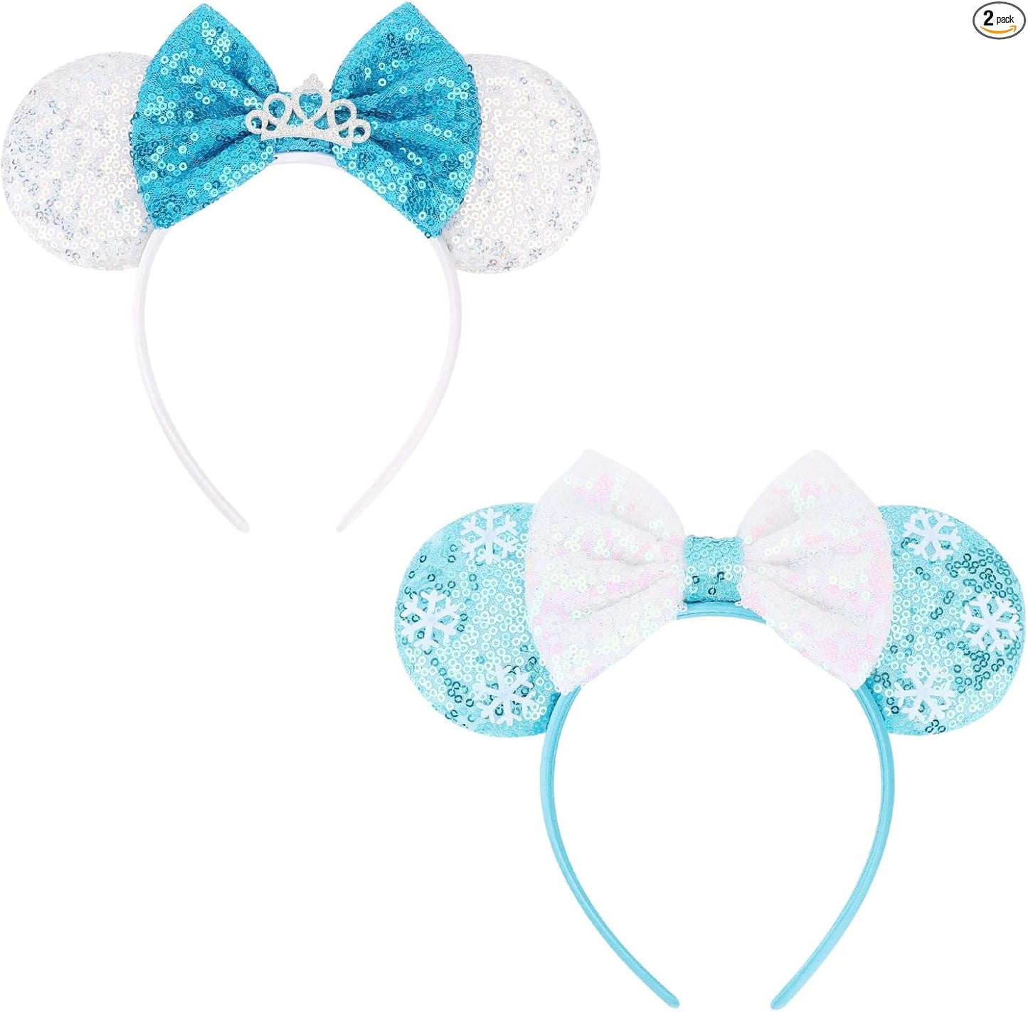 DRESHOW Mouse Ears Bow Headbands Sequins Party Decoration Cosplay Costume for Women