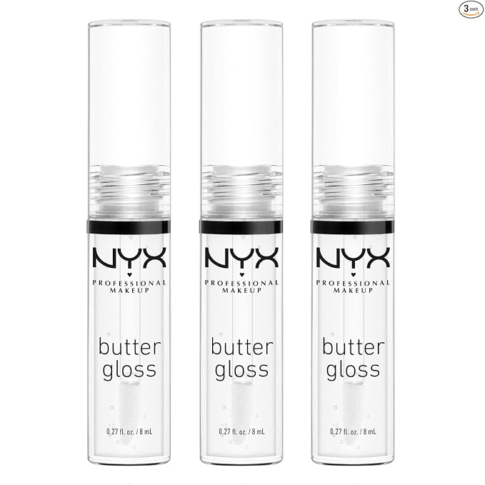 NYX MAQUILLAJE PROFESIONAL Brillo de mantequilla, brillo de labios no pegajoso - Tiramisu (Brown)