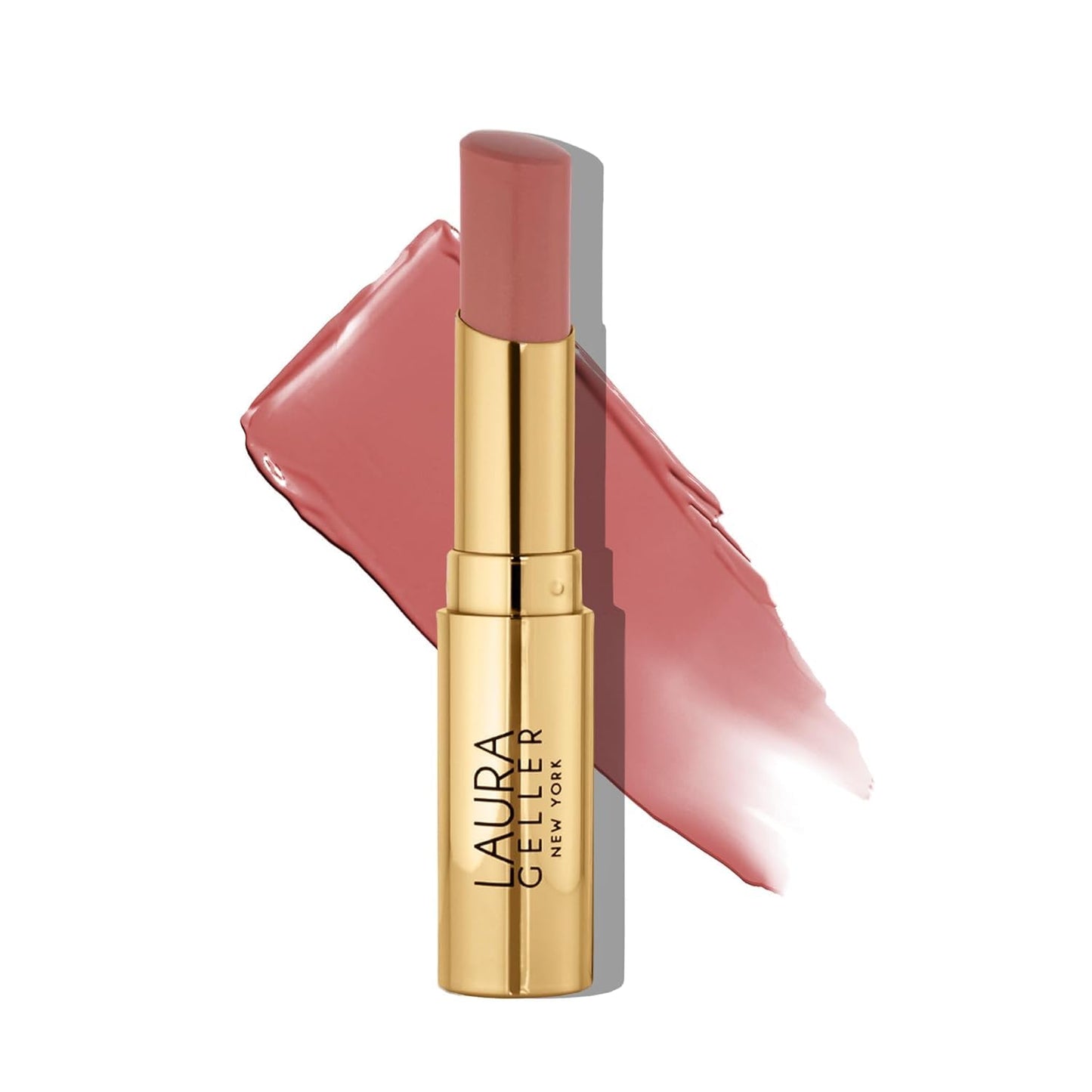 LAURA GELLER NEW YORK Bálsamo en gel hidratante con color para labios - In the Buff - Vitamina E hidratante - Acabado semibrillante