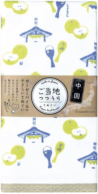 Nissen Shoko Japanese Style Local Tutoraura Tenugui Wind Towel, Tokyo 1. TU-719