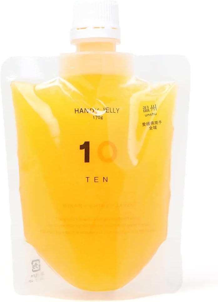 10FACTORY Ehime Mikan Jelly, Set of 8 (7 Types), 6.0 oz (170 g), Ehime Product, Additive-Free, Fruit, Orange, Made in Japan, Handy Jelly (8 Pieces, 7 Types)