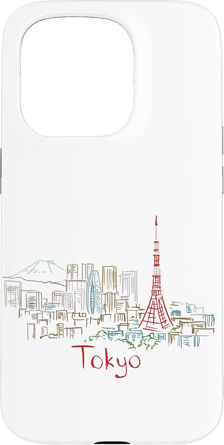 東京 日本 旅行 お土産 パノラマ 都市 ランドマーク ギフト スマホケース iPhone SE (2020) / 7 / 8 用