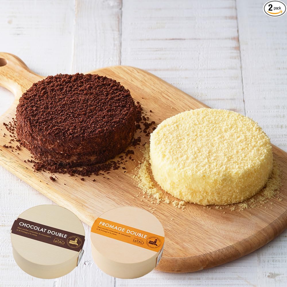 LeTAO Double Fromage Cheesecake, Single Item, Ships From Amazon, White Day, Dessert, Sweets, Gift, Present, Western Confectionery | Gift for Christmas, Birthday, Anniversary, Order, Sweets, Popular, Frozen Cake, Sweets, Hokkaido, Present, Sweets