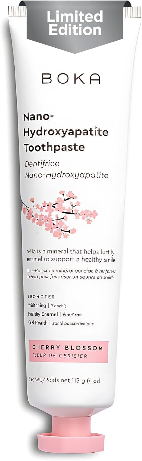 Boka Fluoride Free Toothpaste, Nano Hydroxyapatite Toothpaste, Appropriate for Sensitive Teeth - for Adult Oral Care - Ela Mint Flavor, 4 Fl Oz 1Pk