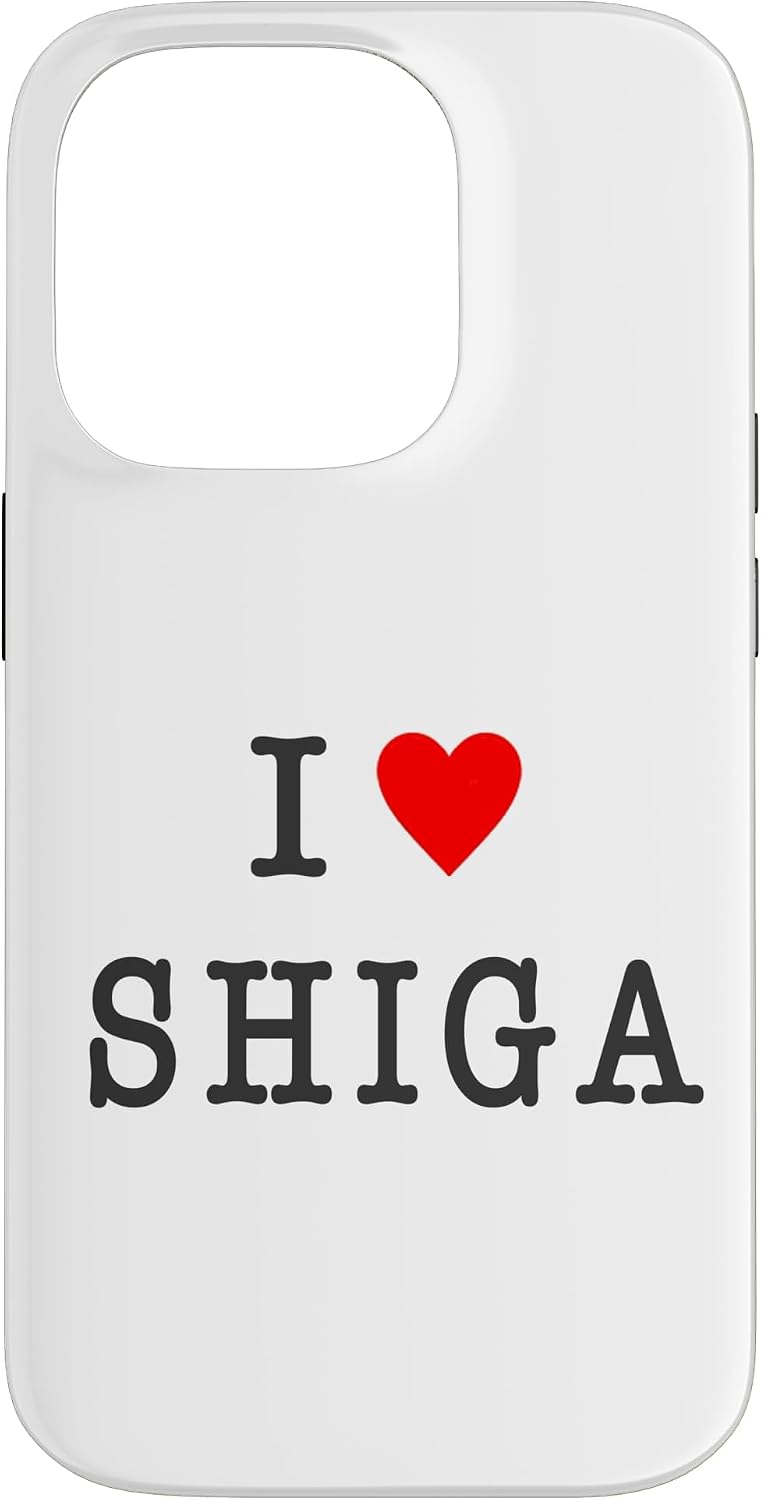 アイラブ・SHIGA 滋賀（I Love ハート）【47都道府県】ジモティ プレゼント お土産 面白 スマホケース iPhone 14 Plus 用