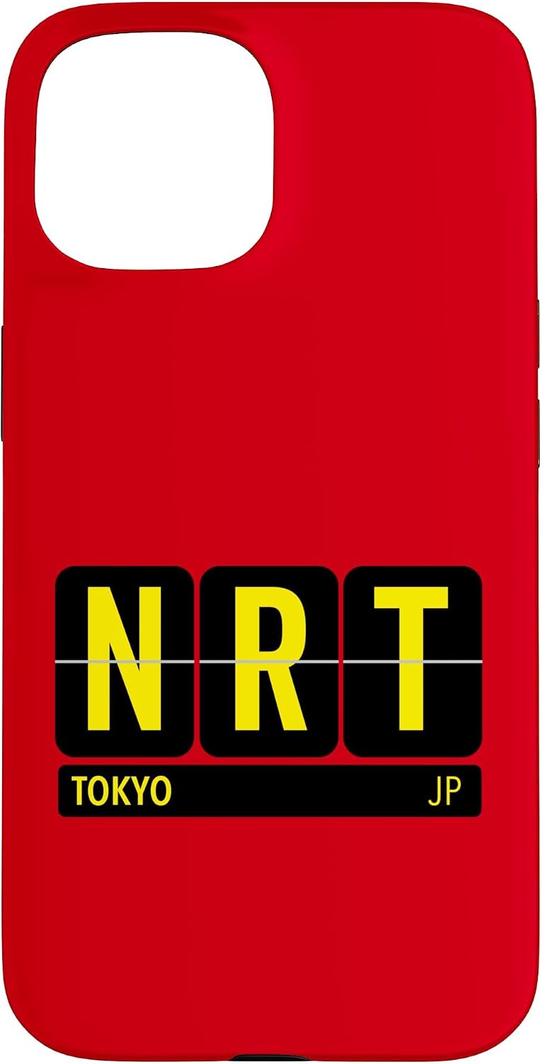 NRT 東京 日本 旅行 お土産 イエロー文字 スマホケース iPhone 11 用