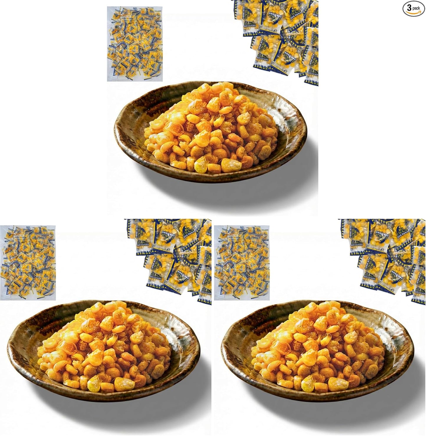 Alneka Fried Corn Snacks, Individual Packaging, Corn, Miyakoshima, Snow Salt, Small Bag, Sweets, 3.5 oz (100 g), Approximately 25 Pieces