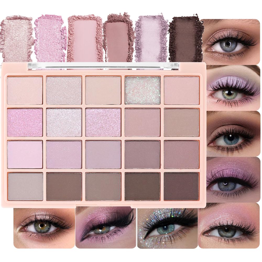 CAKAILA Brown Eyeshadow Palette-Neutral Nude Brown Smokey Eye Shadow Palette,Rose Gold Bronze Naked Cream Eyeshadow Palette Makeup,Natural Eyeshadow for Eyes Long Lasting Naturing-Looking