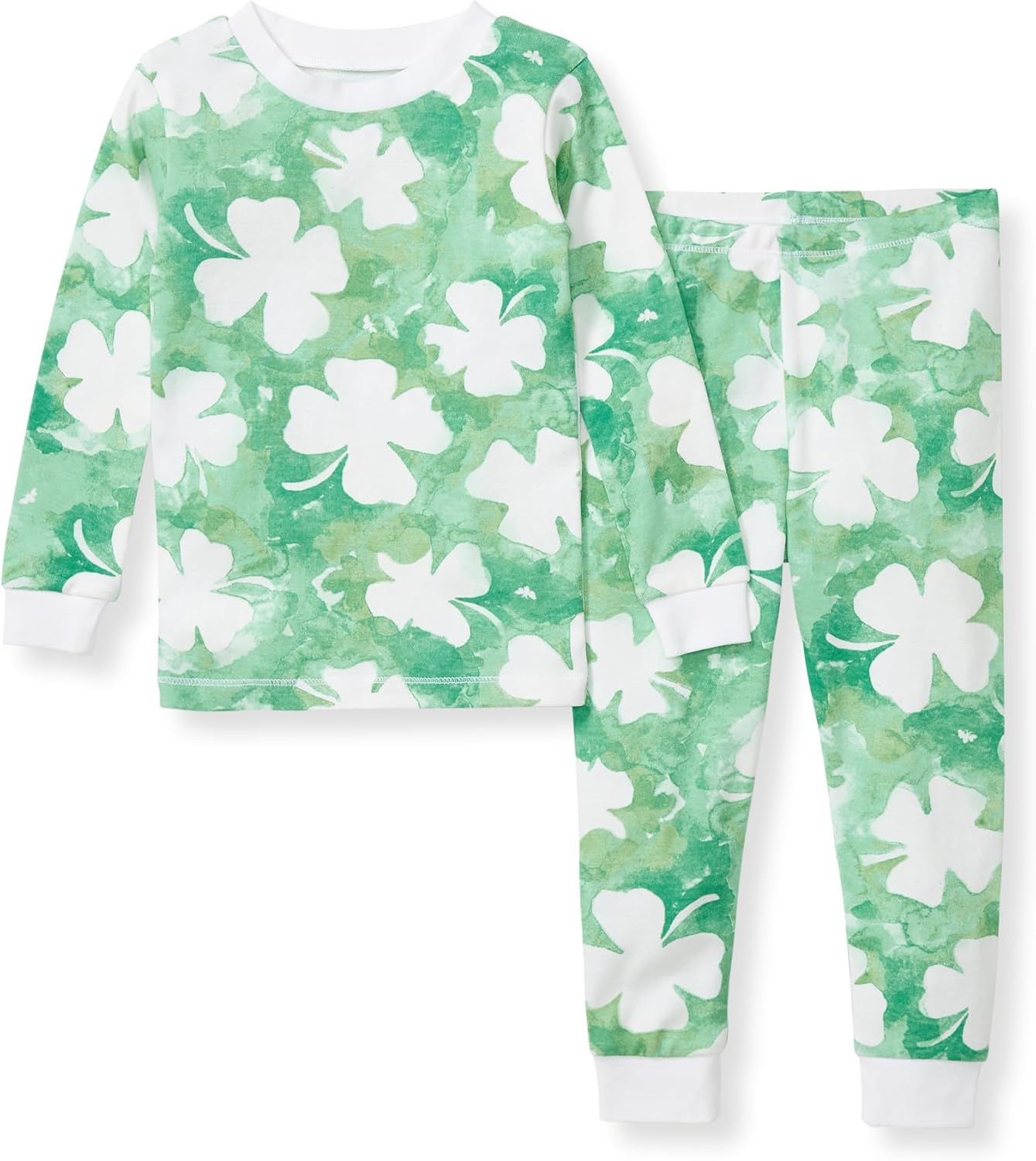 Burt's Bees Baby Pijama de algodón orgánico para niñas, conjunto de pijama para niños pequeños, 2 piezas