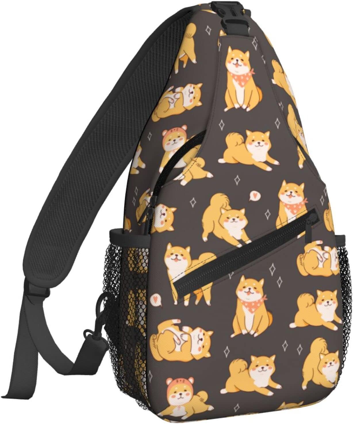 Famame Mochila bandolera para el pecho, bolsa de hombro, gimnasio, ciclismo, viajes, senderismo, mochila para hombres y mujeres, MultiColor37, Tamaño único