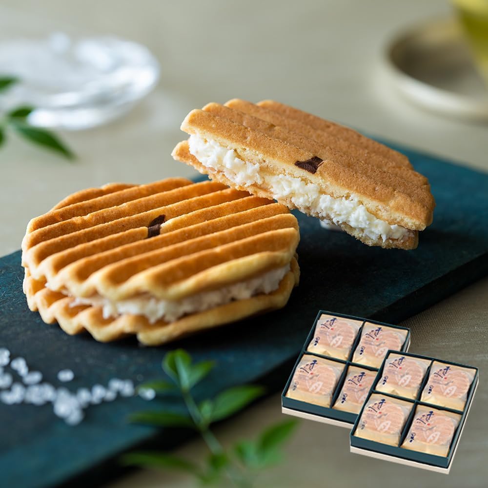 Kogetsu Senju Senbei PREMIUM 12-piece Set / Kyoto Japanese Confectionery Gift for Year-End Gifts, Thank You, Celebration, Return Gift, Offering, Sweets