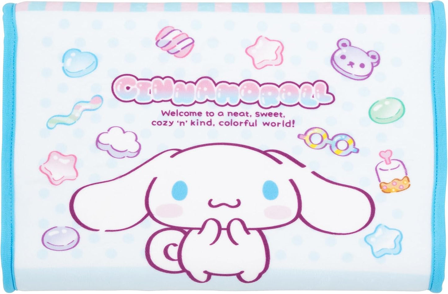 MORiPiLO Children's Pillow, Low Profile, My Melody and Kuromi, Sanrio Characters, Love Love Pink, Approximately 11 x 15.4 inches (28 x 39 cm), Skin-friendly 100% Cotton Fabric, Washable, Cover