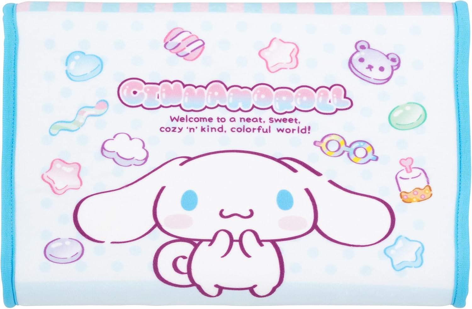 MORiPiLO Children's Pillow, Low Profile, My Melody and Kuromi, Sanrio Characters, Love Love Pink, Approximately 11 x 15.4 inches (28 x 39 cm), Skin-friendly 100% Cotton Fabric, Washable, Cover