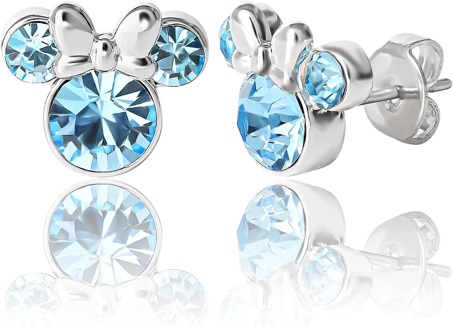 Disney Minnie Mouse Birthstone Stud Earrings for Women Jewelry Disney