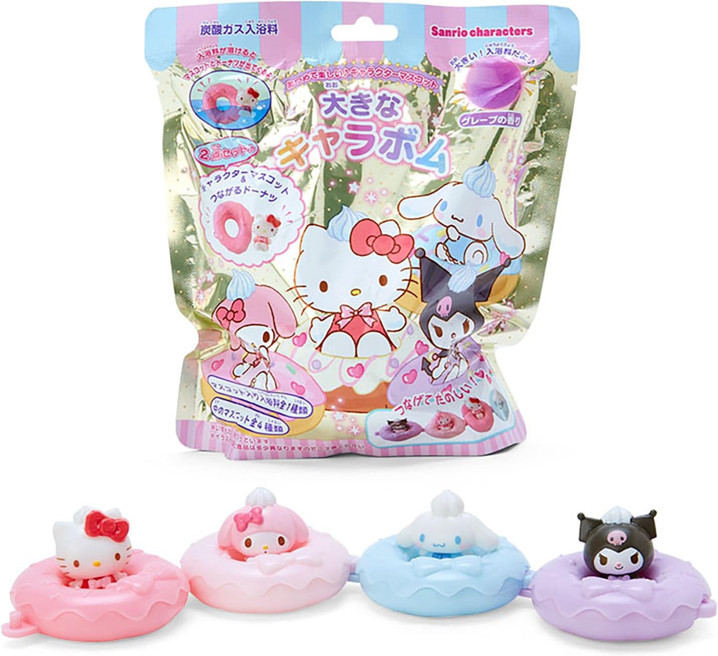 Sanrio (SANRIO) Charabom (Carbonated Bath Additive) Yurayura Baby Sanrio Characters ABS Resin Suitable for ages 6 and up 641804