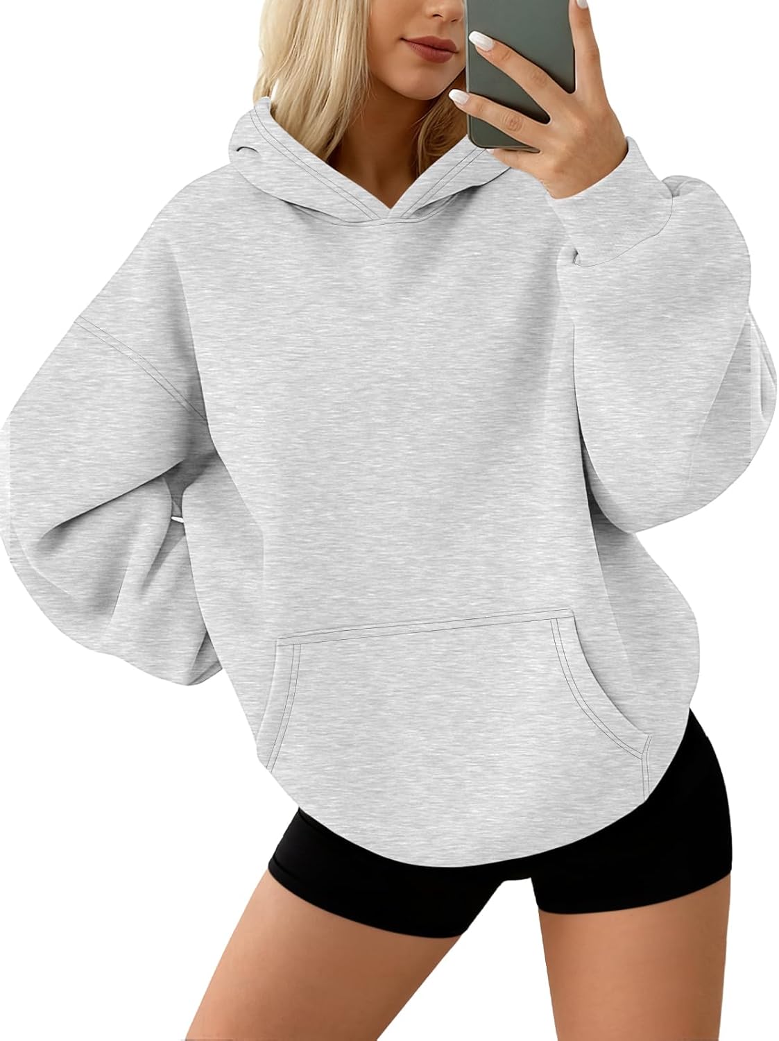 AUTOMET Sudaderas con capucha de forro polar de gran tamaño para mujer, ropa de otoño | Trajes de moda 2026 Suéteres casuales Ropa de invierno Y2k con bolsillos