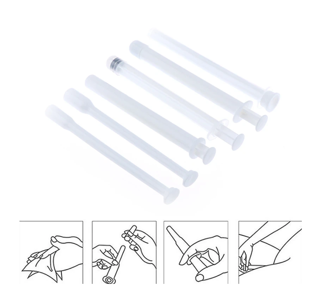 5ピース/セットクリア膣アプリケーター潤滑剤噴射装置 5pcs/set Clear Vaginal Applicator Lubricant Injector