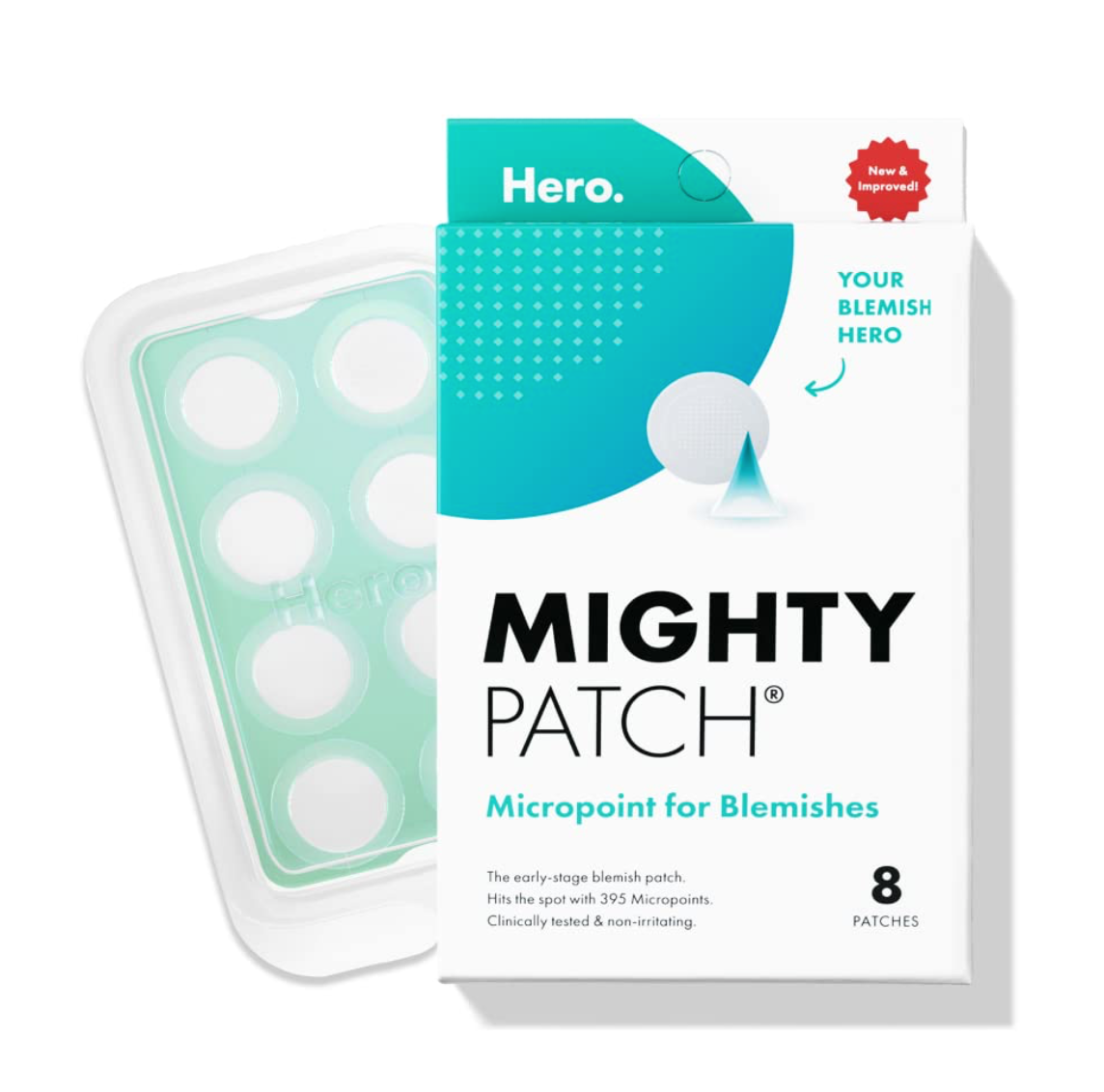 Mighty Patch Original from Hero Cosmetics - Hydrocolloid Acne Pimple Patch for Covering Zits and Blemishes, Spot Stickers for Face and Skin, Vegan-friendly and Not Tested on Animals (36 Count)